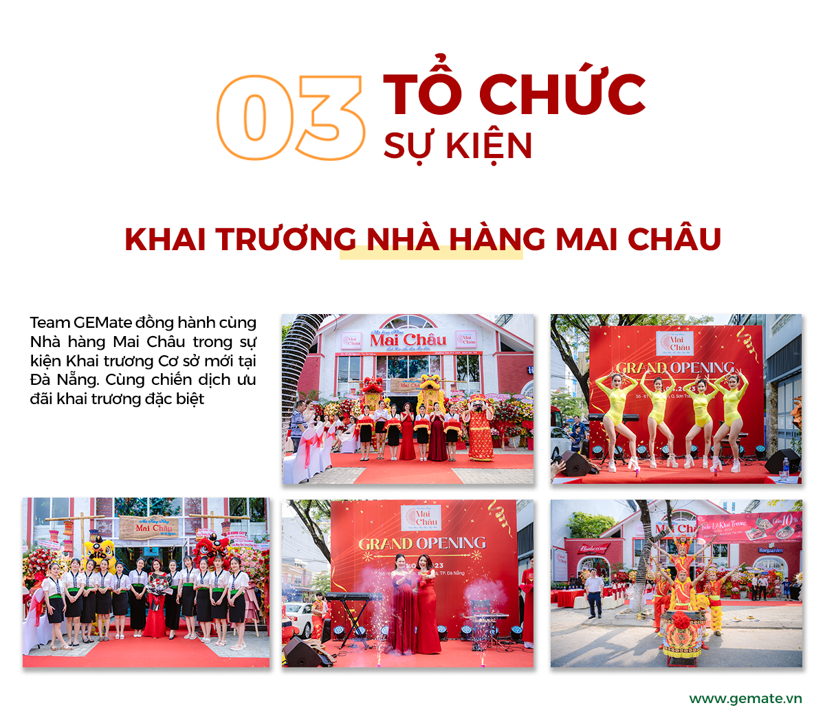 Tổ chức sự kiện 
